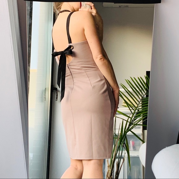 Adelyn Rae Dress Blush Pink Strapped Midi Dress - Picture 7 of 12